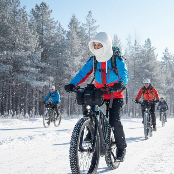 Unisex Winter Balaclava Hat Faux Fur Fleece Warm Cover for Snow Sports - Picture 2 of 9